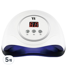 위드샨 프로 라이트 48W UV / LED 전문가용 젤네일 램프, 5개, 화이트