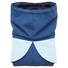 Paws Holic 快穿式寵物雨衣 拼色#25, 棉+金屬+防水布, 拼色藍, 1件