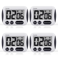 Bruma 數位廚房定時器, BT-291, 4個