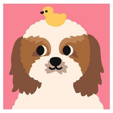 아트조이 DIY 명화그리기 20 x 20 cm, 시츄, 1개