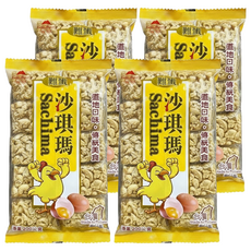 KUN SAKI 崑崎 雞蛋沙琪瑪 200g - 傳統風味 酥鬆可口, 4包