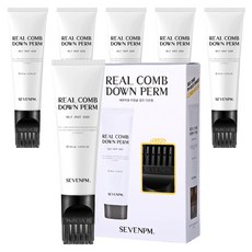 세븐피엠 리얼콤 남성용 다운펌 모든모발용, 100ml, 6개