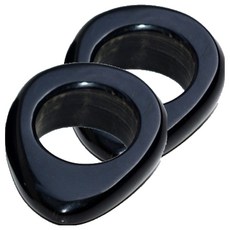 水牛角戒指刮痧板, 2個, 單一顏色