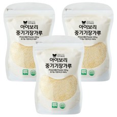 IBORI 유기농 기장가루 중기, 200g, 3개