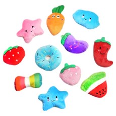 Petca 角色啾啾發聲絨毛玩具 11件組, 1包, 混色