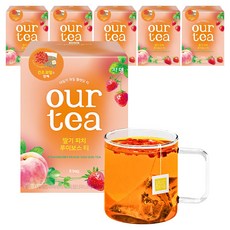 아워티 쟈뎅 딸기 피치 루이보스 티, 18.7g, 8개입, 6개