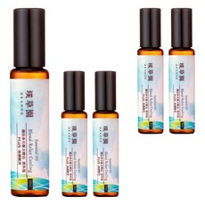 GRANGE 璞草園 樂活多元複方精油PLUS 沁涼祛溼滾珠瓶, 10ml, 5瓶