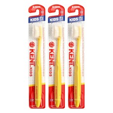 켄트 키즈 초극세모 칫솔, 옐로, 1개입, 3개