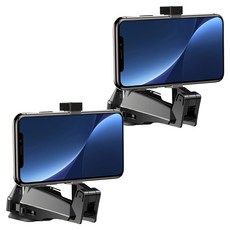 베이스어스 후크형 휴대폰 거치대, 2개, 블랙