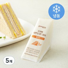 곰곰 호밀빵 대만식 샌드위치 햄치즈 (냉동), 80g, 1개입, 5개
