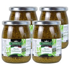 MONTI 바질 페스토 소스, 500g, 4개