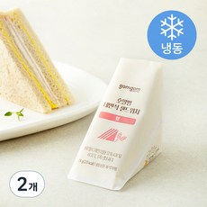 곰곰 호밀빵 대만식 샌드위치 햄 (냉동), 74g, 1개입, 2개