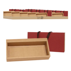 Pomei 博美 手提禮盒 抽屜型 10入, 酒紅, 1組