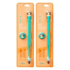 防彈少年團人物造型牙刷套組智旻, 1個裝, 2組