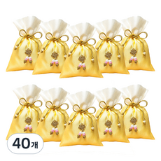 Pojangnet 傳統福袋 基本款 小, 19 金黃色, 40個