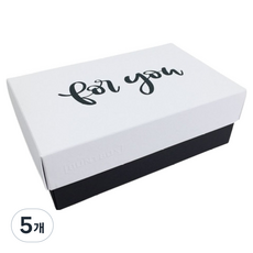 BUNTBOX 선물상자 L, 레터링 포유, 5개