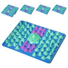 Locus 腳底指壓墊, 藍色混合, 6個