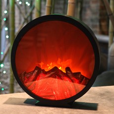 icle 圓形壁爐裝飾燈 ICLE-M200082, 黑色