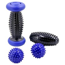 BONITORY 手腳按摩 + 7cm球 2入 + 長形球組, 1套, 藍色(足部按摩)