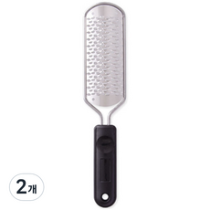 buyme 스텐 양면 발 각질제거기 거친발전용 블랙, 1개입, 2개