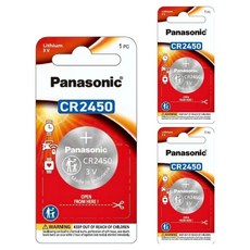파나소닉 리퓸 코인 건전지 CR2450, 1개입, 3개