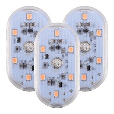 車門警示燈 觸控氛圍燈, ABS材質, 白色光, 3個