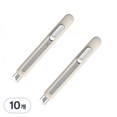 deLi 得力 圓形美工刀 EM520, 10個, 白色(EM520_WH)