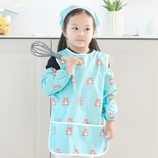 BEBE CHOUETTE 兒童圍裙 + 頭巾 + 袖套 + 收納袋組合