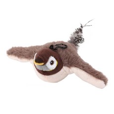 電動貓咪玩具麻雀小鳥 附可拆洗布套, 1個, 咖啡色