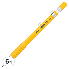 Pentel 飛龍文具 Amain 自動鉛筆 黃色 AM13-G, 6個, 1.3mm