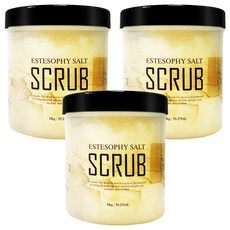 Estesophy 身體磨砂鹽皂姜, 1kg, 3個