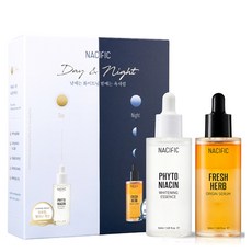 NACIFIC 日用亮白精華+晚間草本精華組, 1組