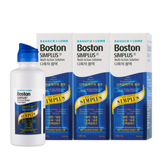 보스톤 심플러스 렌즈 세정액, 120ml, 3개