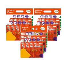 Organic Dino 果汁, 蘋果綜合口味, 100ml, 24入
