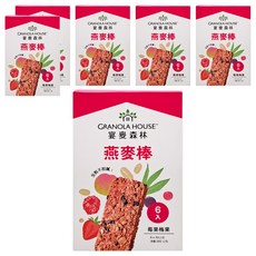GRANOLA HOUSE 宴麥森林 莓果梅果燕麥棒 6支, 高纖輕卡, 全穀營養, 192g, 6盒