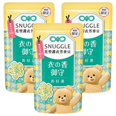 熊寶貝 花型護衣芳香豆, 梨花與鈴蘭香氣, 五效護衣, 持香清新柔順亮麗保護, 280ml, 3包