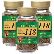 ucc 118精製即溶咖啡, 90g, 1入, 3罐