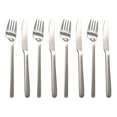 DALPAENGI LIVING Cuisine de Maman 餐具4人組, 餐刀 + 餐叉, 銀色, 1組