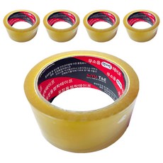 SOYU T&E 無噪音手撕封箱膠帶 48mm x 40m, 透明, 5個