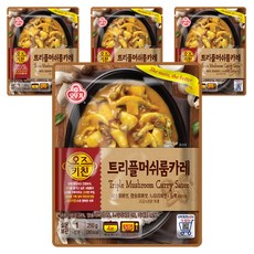오뚜기 오즈키친 트리플머쉬룸카레, 250g, 4개