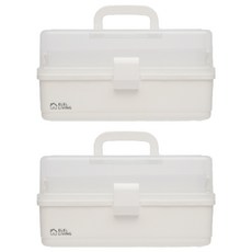 엘엘리빙 애니박스 구급상자 화이트, 2개