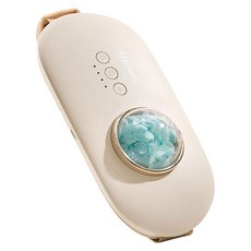 DAYA 永生花溫控按摩暖宮帶, 水藍繡球花, 恆溫暖腹, 震動按摩, 無線便攜