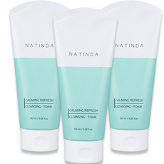 NATINDA 鎮靜清爽潔顏慕斯, 3個, 150ml