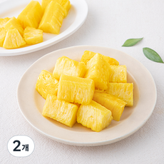 지구한컵 푸드팩토리 청크형 파인애플, 2개, 1kg