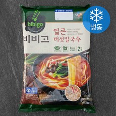 비비고 얼큰 버섯칼국수 2인분 (냉동), 632g, 1개