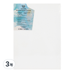마스터 수채화 캔버스 F형 면천 FINE GRAIN, 3개, 4호