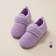 JumpingChickpea 兒童刷毛魔鬼氈運動鞋