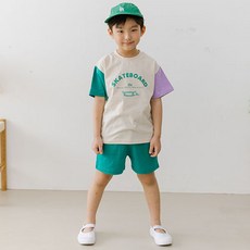 바브키즈 아동용 통기성 스케이트보드 상하의 세트