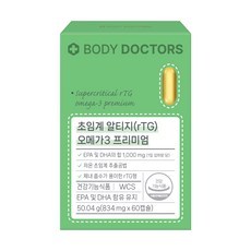 Body Doctors 超臨界 rTG Omega-3 Premium, 60錠, 1個