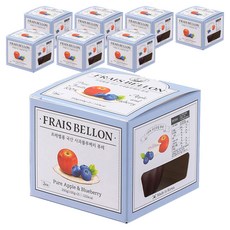 프레벨롱 국산 과일퓨레 4팩, 혼합맛(사과/블루베리), 200g, 8개